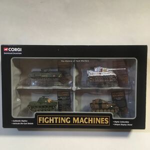 コーギー CORGI FIGHTING MACHINES (M-328) ・churchill Tank / TigerⅠ / M48-A3Tank / Scorpion