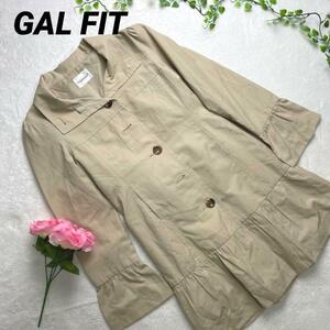 GAL FIT ギャルフィット　M ベージュ　フリルオーバーコート