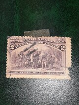 アンティーク切手　アメリカ　1893年　コロンブス博　コロンブスの上陸　2c 使用済み　USC0608_画像5