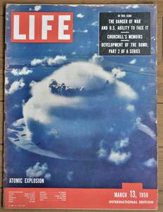 稀少！LIFE誌/March 13,1950/原爆/核爆発 原子爆発/原子爆弾/核実験/Atomic Explosion/ライフ誌/USA/アメリカ雑誌/