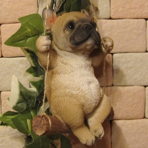  real . dog. ornament swing dog B type French bru dog ... fi gear dog garden interior ornament 