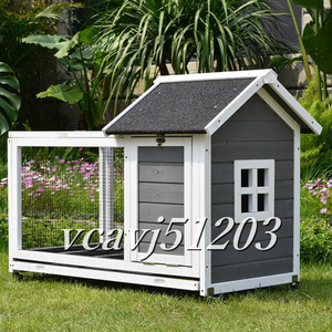 * rare goods * chicken small shop . is to small shop house pet holiday house high quality wooden rainproof . corrosion rabbit chicken small shop breeding outdoors .. garden cleaning easy to do gray 