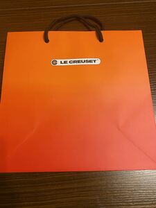 ル・クルーゼ オレンジ ショップ袋 小 紙袋 ショッパー ルクルーゼ Le Creuset