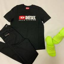 洗練されたデザイン　DIESEL　T-REG DIV　Tシャツ　ブラック　XL　A05033 0GRAI　#DIESELMAKO_画像9