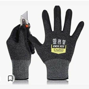レベル5耐切創手袋 Cru553 切傷防止 パワーグリップ 耐久性 薄型軽量