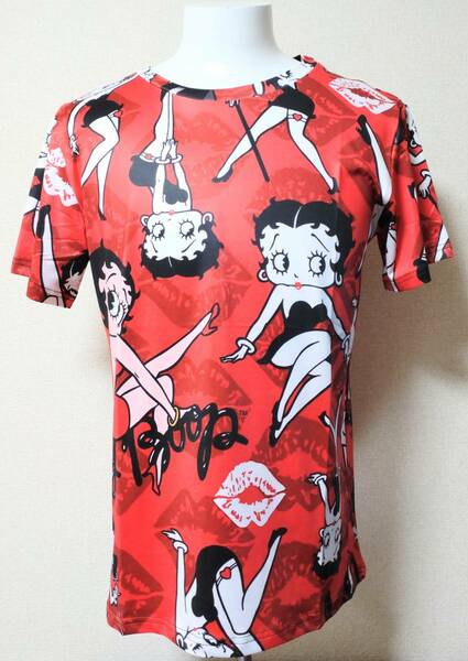 送料無料　【Mサイズ】ベティーちゃん　Tシャツ　赤　ベティー・ブープ　 Betty Boop　ファンスマ