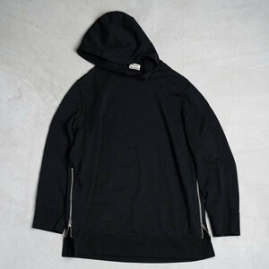 ACNE STUDIOS Oversize Fanex Side-Zip Sweatshirt　アクネ パーカー スリット ジップ オーバー fanex 黒　ジャスティン