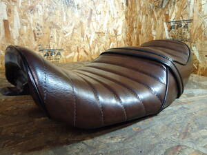 * Zephyr 400χ:G1~ last model for * most new work Brown tuck roll seat one-off hand made unused beautiful goods *