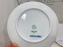 ◆【未使用】ロイヤルコペンハーゲン Royal Copenhagen ブルーパルメッテ カップ＆プレート ペア 箱付き_画像2