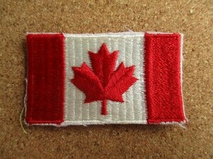 80s canada カナダ 国旗 /ビンテージ 刺繍 ワッペンアメリカ USA パッチ 1