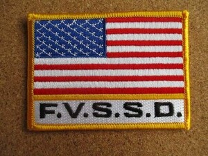 90s FVSSD 星条旗 米軍 ミリタリー US ARMY NAVY ビンテージ 刺繍 ワッペン アメリカ USA パッチ