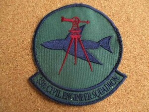 90s 35th Civil Engineer Squadron 米軍 ミリタリー US ARMY NAVY ビンテージ 刺繍 ワッペン アメリカ USA パッチ