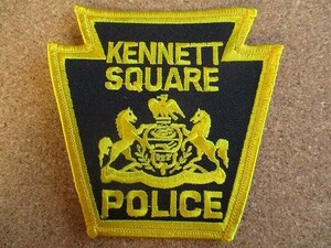 90s KENNETT SQUARE POLICE ペンシルベニア州 ケネット ビンテージ 刺繍 ワッペン /セキュリティー 警備 警察 ポリス アメリカ USA パッチ