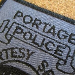 90s Portage Police Department インディアナ ポリス ビンテージ 刺繍 ワッペン /セキュリティー 警察 POLICE ポリス アメリカ USA パッチの画像2