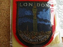 【2枚セット】60s 台紙付・SIMPSONS SOUVENIR BADGE『LONDON』ロンドン イギリス 観光地ビンテージ ワッペン パッチ/Voyager旅行 観光 土産_画像2