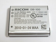 【 中古現状品 】RICOH DB-100 純正バッテリー リコー [管RI296]_画像1