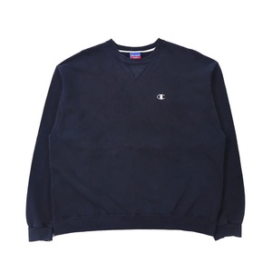 CHAMPION クルーネックスウェット XL ネイビー コットン メキシコ製 90年代