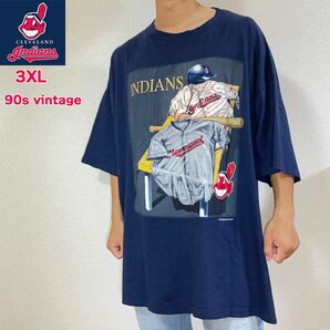 【絶滅危惧種】 Tシャツ クリーブランド・インディアンス US 古着 MLB ヴィンテージ メジャーリーグ 希少