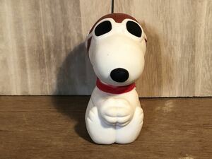 当時物　SNOOPY スヌーピー　vintage retoro 古い　昔の　昭和レトロ　ソフビ人形 レッドバロン