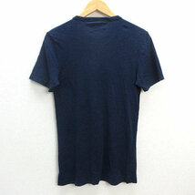 z■ジースター/G-STAR RAW ビッグロゴ Ｔシャツ【S】紺/MENS/2【中古】■_画像3