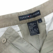 z■トミーヒルフィガー/TOMMYHILFIGER ハーフチノパンツ コットンパンツ【31】ベージュ/men's/41【中古】■_画像2