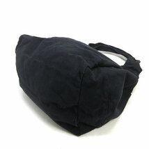 k■BASIC&EXCELLNT キャンバストートバッグ/マザーズバッグ/黒/BAG/LADIES■48【中古】_画像3