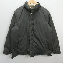 s■チャップス/CHAPS リバーシブル ダウンジャケットJKT【2L】ベージュ/黒/MENS/248【中古】_画像3