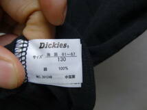 全国送料無料 ディッキーズ Dickies 子供服キッズ男＆女の子 綿100% 無地 裾にネーム付き半袖 黒色 Tシャツ 130_画像6