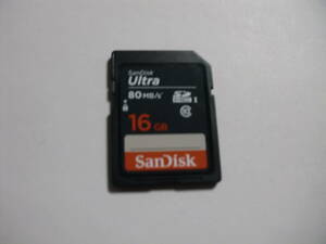 16GB　SDHCカード　SanDisk　Ultra　フォーマット済み　メモリーカード　SDカード