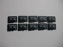 10枚セット　2GB　microSDカード　Transcend　フォーマット済み　メモリーカード　マイクロSDカード_画像1