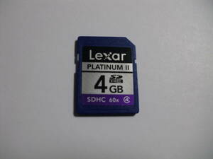 4GB　Lexar　PLATINUM2　SDHCカード　フォーマット済み　メモリーカード　SDカード