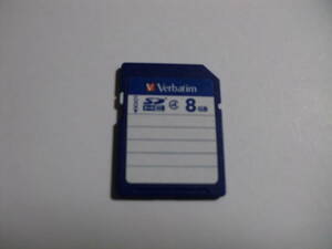 8GB　Verbatim　SDHCカード　フォーマット済み　メモリーカード　SDカード