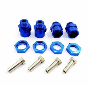  limited number Tamiya Tamiya 1/10 12.-17. conversion hub 15. wide hub (.. blue )!