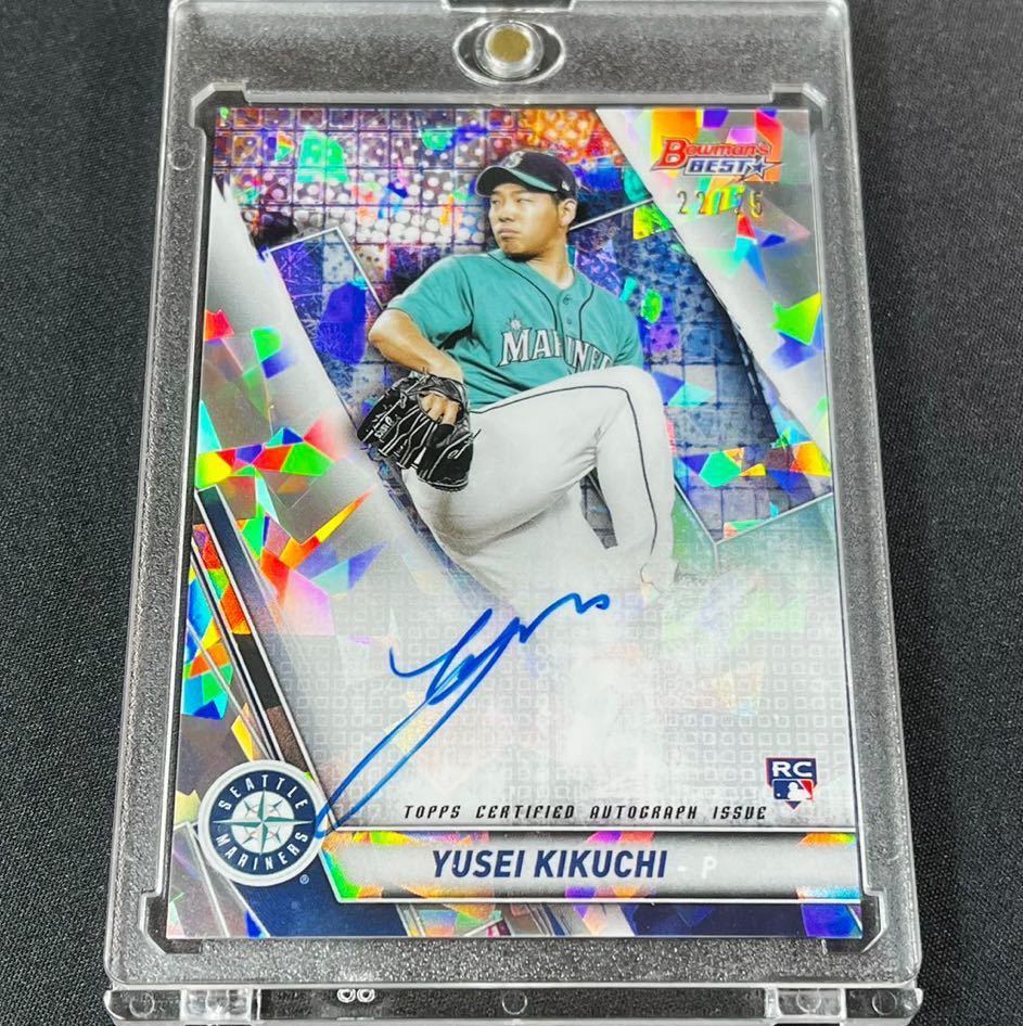 25枚限定 2019 Topps Chrome 菊池雄星 直筆サインカード アトミック