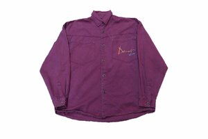 1990's～ Damege L/S Cotton Shirts / Embroidery