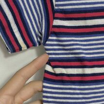 ■ 子供用 ビンテージ USA製 CHEROKEE デザイン ボーダー柄 半袖 Tシャツ 2T アメカジ ブルー レッド ホワイト ■_画像7