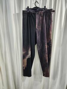 2022Aw Yohji Yamamoto Pour Homme Zziswaf Vexin Carprint Pants (HE-P24-824)