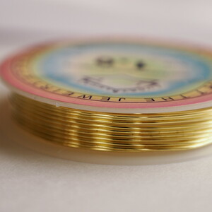 カッパーワイヤーコード　金色　ゴールド　　1mm×2.5m　　＃co-m4