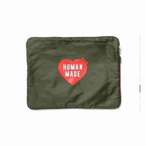 [ new goods ]HUMAN MADE Travel Case Large Olive Drabhyu- man meido travel case Large olive gong b