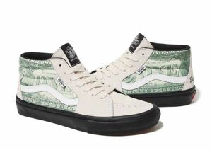 Supreme × Vans Dollar Skate Grosso Mid "White 26.5