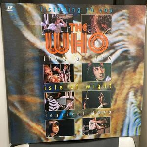 THE WHO ザフー　ワイト島ライブ1970 85分　レーザーディスク