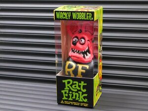 【Rat Fink・ラットフィンク】※《ボビングヘッド・レッド》　アメリカン雑貨　フィギュア　FUNKO　赤　ピンク