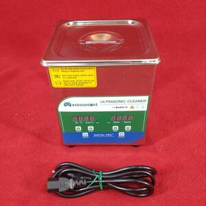 MXMOONANT ULTRASONIC CLEANER 超音波洗浄機 2L MH-010S 卓上超音波クリーナー 振動 網目10㎜ 60w 20-80℃加熱 小型 小物 メガネ 時計