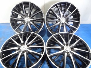 ★ANHELO AI★17x7J +52 4穴 100 中古 アルミホイール 4本【福島発 送料無料】FUK-D10975★17インチ