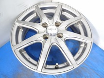 ◆AQUA◆15x5J +39 4穴 100 中古 アルミホイール 4本【福島発 送料無料】FUK-D11020★15インチ_画像4