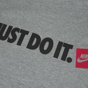 00s■NIKE ナイキ■JUST DO IT プリント Tシャツ■メンズ L 霜降りグレー コットン ロゴ■ビンテージ 90sの画像5