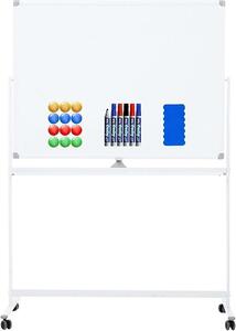 格安636ホワイトボード 移動式 120cm×90cm キャスター付き 両面