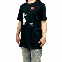 新品 大きい オーバー サイズ XXL 3XL 4XL 5XL 対応 バンクシー BANKSY 風船と少女 シュレッダー アート ビッグ Tシャツ ロンT パーカー 可_画像3