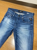 超美品 REPLAY リプレイ ストレッチ デニム パンツ GROVER ジーンズ W28_画像4