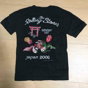 ローリングストーンズ 2006年 Japan 日本ツアー Tシャツ 刺繍 黒